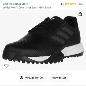 Adidas Men’s Codechaos Golf Shoe Size 10.5 medium width Waterproof